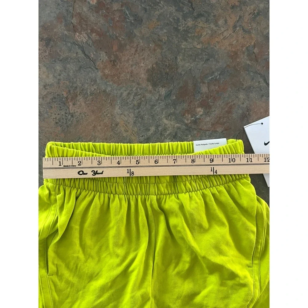 Nike Kids Training Shorts - Neon Yellow Loose Fit S
